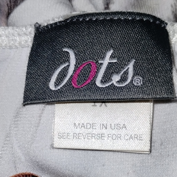 Dot's Women's Halter Boho Animal Print Halter Top Size 1X - Picture 6 of 8